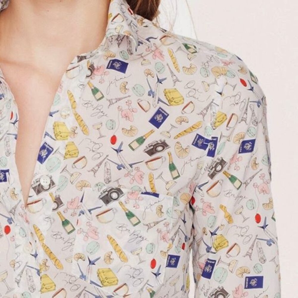 J Crew Dress Shirt - Parisian Pattern